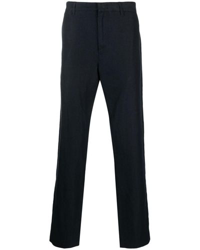 Vince Straight-leg Hemp Pants - Blue