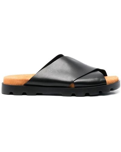 Camper Brutus Leather Sandals - Black