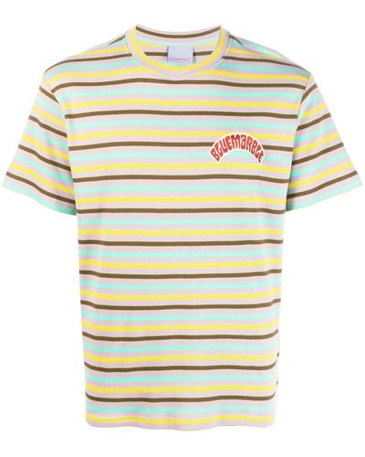 Bluemarble Striped Cotton T-shirt - Yellow