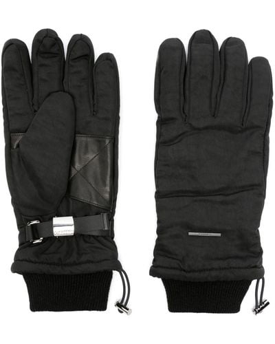 Calvin Klein Logo-plaque Padded Gloves - Black