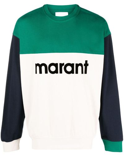 Isabel Marant Aftone Colour-block Sweatshirt - Black