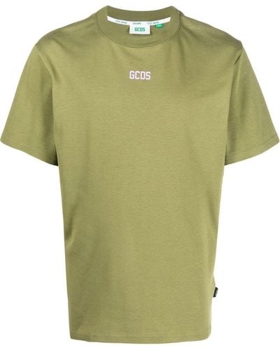 Gcds T-shirt girocollo con stampa - Verde
