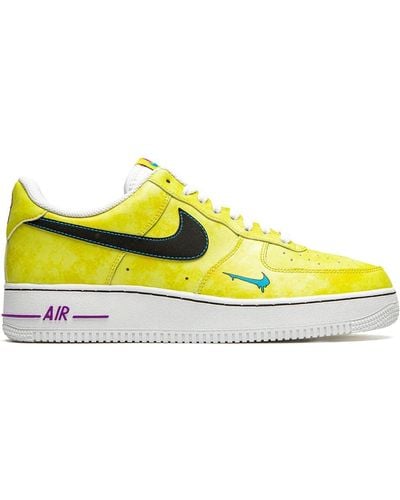Nike Air Force 1 '07 Lv8 3 "peace, Love And Basketball" Sneakers - Yellow