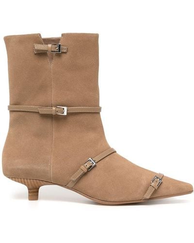 Senso Fai Buckled Ankle Boots - Brown
