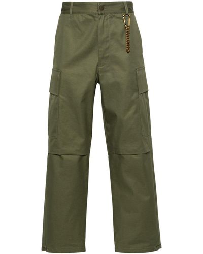 DARKPARK Saint Straight-leg Cargo Trousers - Green