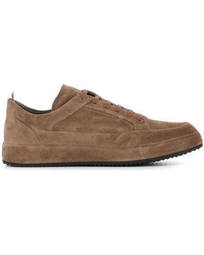 Officine Creative Ace 016 Suede Trainers - Brown