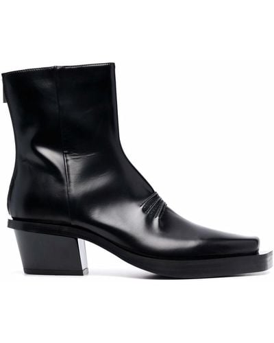 1017 ALYX 9SM Leone Leather Ankle Boots - Black