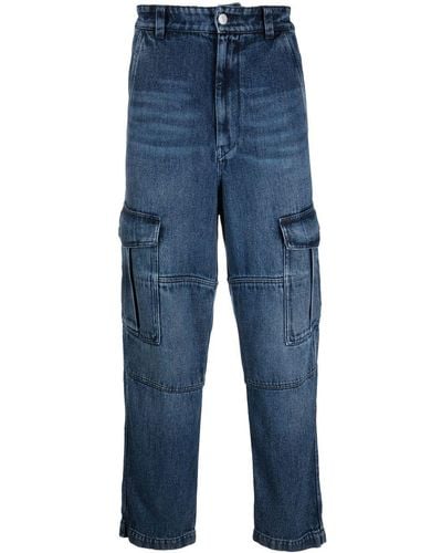 Isabel Marant Cargo-Jeans mit geradem Bein - Blau