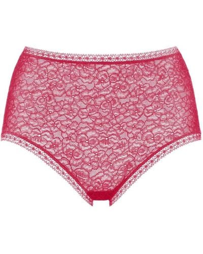 Eres Perfume High-waisted Lace Briefs - Pink
