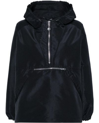Moschino Patch-detail Hooded Jacket - Black