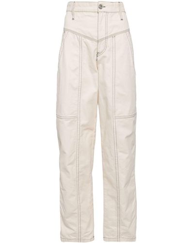 Isabel Marant Panelled Cotton Trousers - White