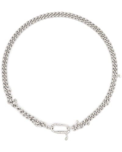 Maria Black Berliner Luft 38 Curb Chain Necklace - White