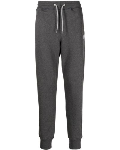 PS by Paul Smith Logo-patch cotton track pants - Grigio