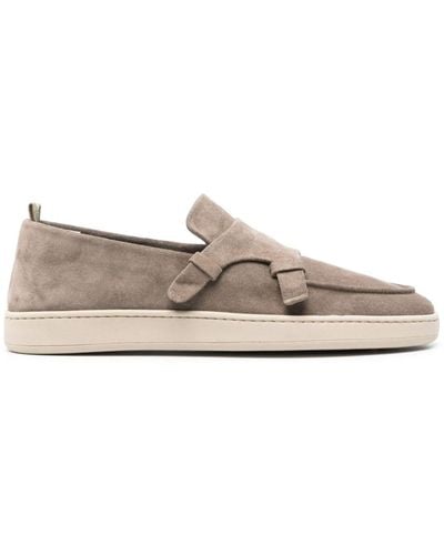 Officine Creative Herbie 005 Suede Loafers - Gray