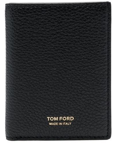 Tom Ford Leren Portemonnee - Zwart