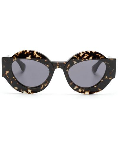 Kuboraum X22 Geometric-frame Sunglasses - Black