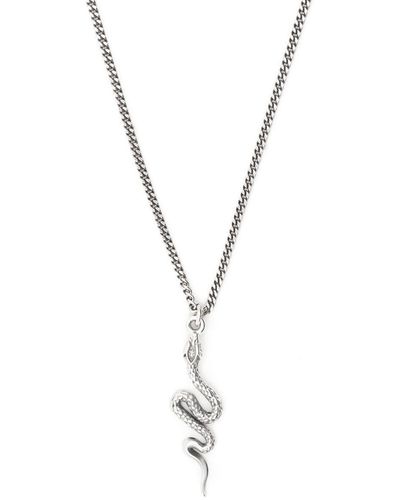 Emanuele Bicocchi Serpent Pendant Necklace - Metallic