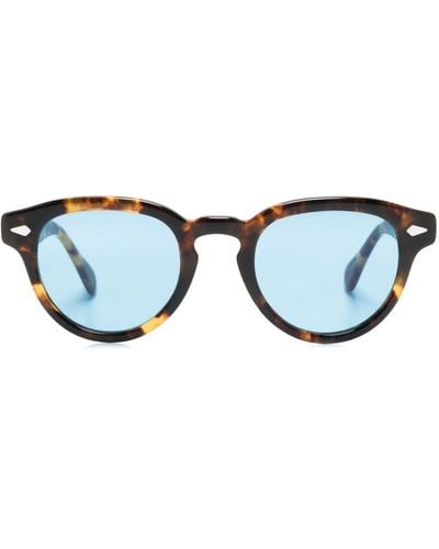 Moscot Maydela Wraparound-frame Sunglasses - Blue