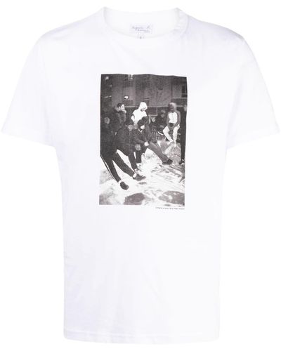 agnès b. Photograph-print Cotton T-shirt - White