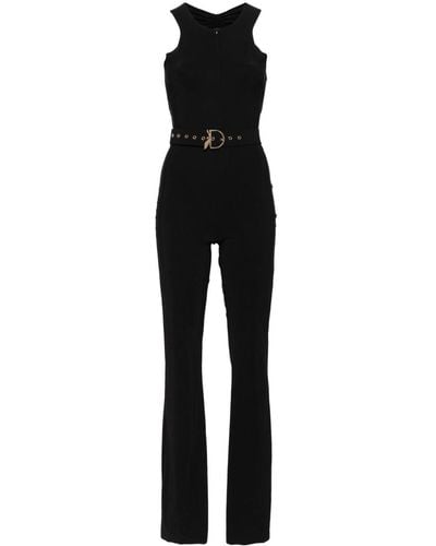 Patrizia Pepe Omkeerbare Jumpsuit Met Ceintuur - Zwart