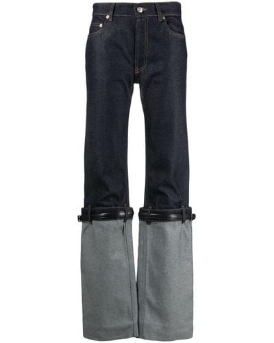 Coperni Hybrid Belted-leg Jeans - Blue