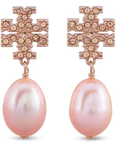 Tory Burch Kira Ohrringe mit Perlen - Pink