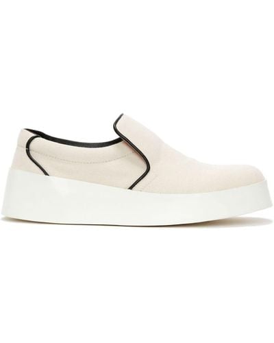 JW Anderson Slip-on Leather Sneakers - White