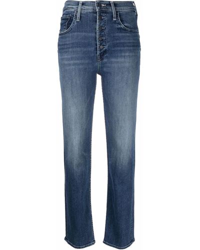 Mother Slim-fit Jeans - Blauw