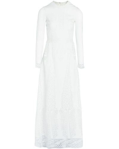 Giambattista Valli Jardin D'eden Macramé Dress - White