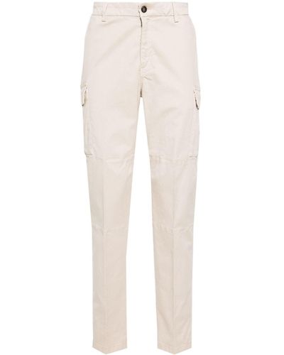 Eleventy Mid-rise Cargo Trousers - Natural