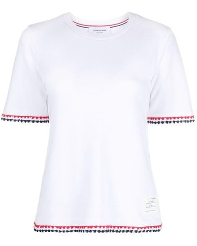 Thom Browne Rwb ストライプ Tシャツ - ホワイト