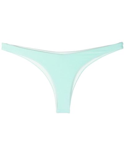 JADE Swim Bragas de bikini con efecto de tejido de rizo - Azul