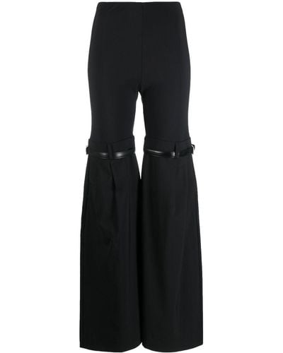 Coperni Pantalon à coupe évasée - Noir