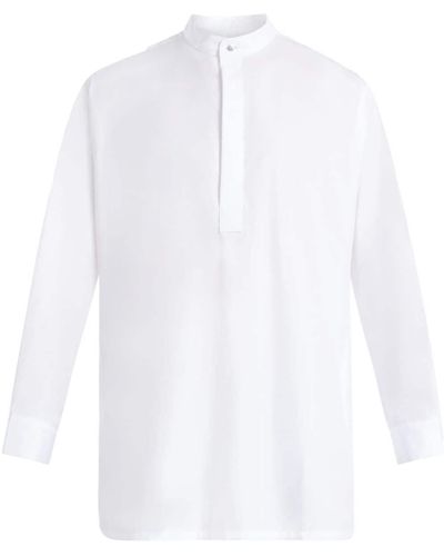 Qasimi Chemise Sallaal en coton - Blanc