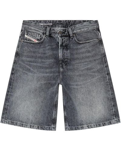 DIESEL De-sire Low-waist Shorts - Grey