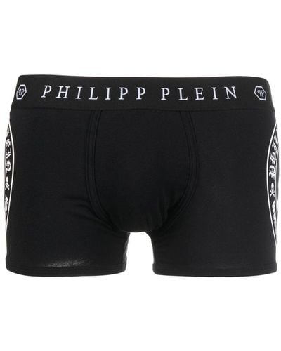 Philipp Plein Skull Bones Boxer Shorts - Black