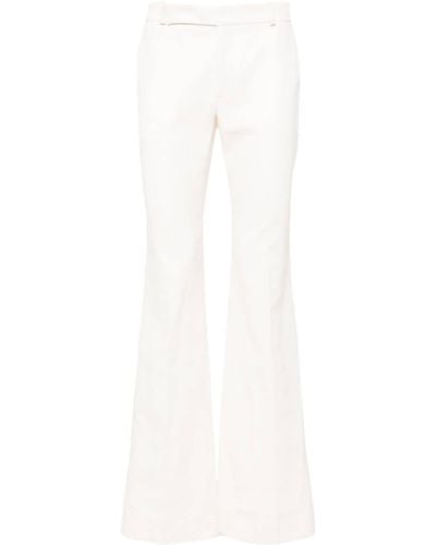 Ludovic de Saint Sernin Bum Tailored Flared Trousers - White