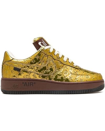 Nike X Louis Vuitton baskets Air Force 1 - Métallisé