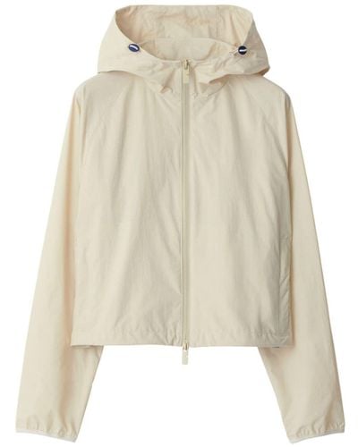 Burberry Equestrian Knight Parka - Natural
