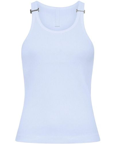 Dion Lee E-hook Ribbed-knit Tank Top - Blue