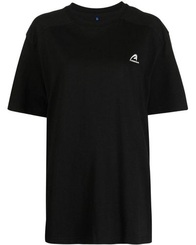 Adererror Logo-embroidered Cotton T-shirt - Black