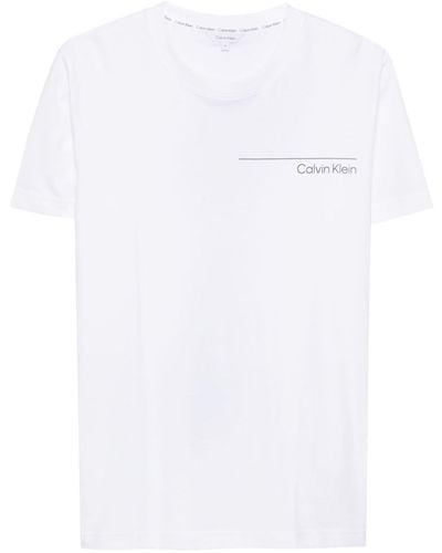 Calvin Klein Logo-print cotton T-shirt - Weiß