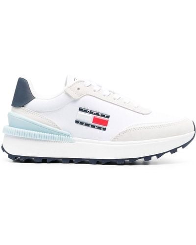 Tommy Hilfiger Logo-plaque Low-top Sneakers - White
