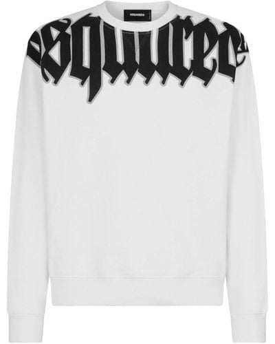 DSquared² Sweater Met Logoprint - Wit