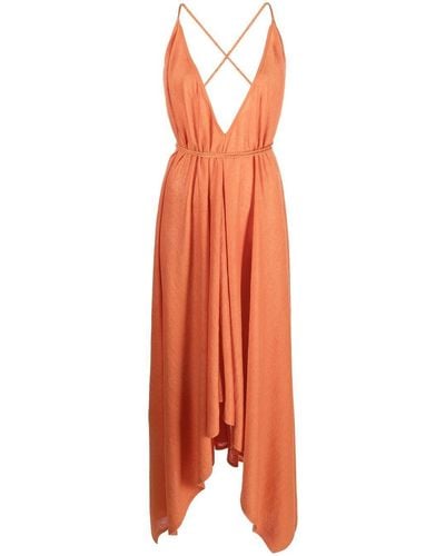 Alanui Get Lost Dress - Orange