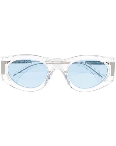 Marcelo Burlon Pasithea Transparent Sunglasses - Blue