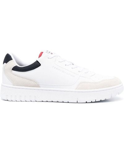 Tommy Hilfiger Logo Low-top Lace-up Sneakers - White