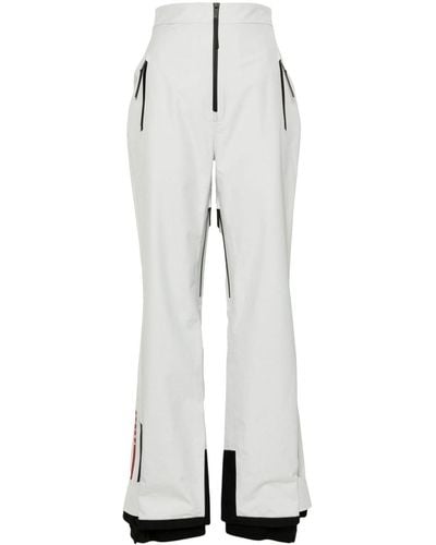 Prada Pantalon de ski à coupe droite - Blanc