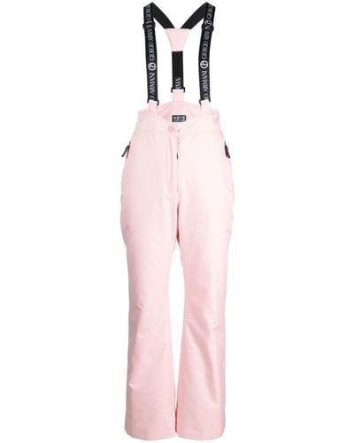 Giorgio Armani Logo-strap Tapered Ski Pants - Pink
