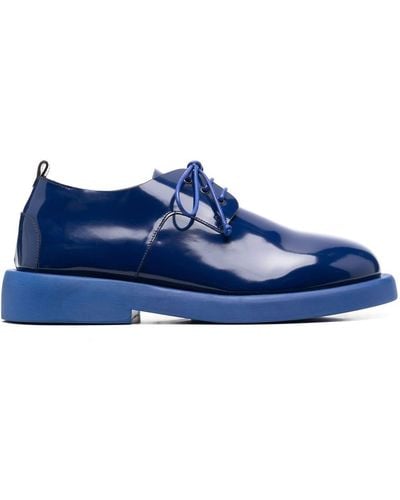 Marsèll Patent-leather Derby Shoes - Blue